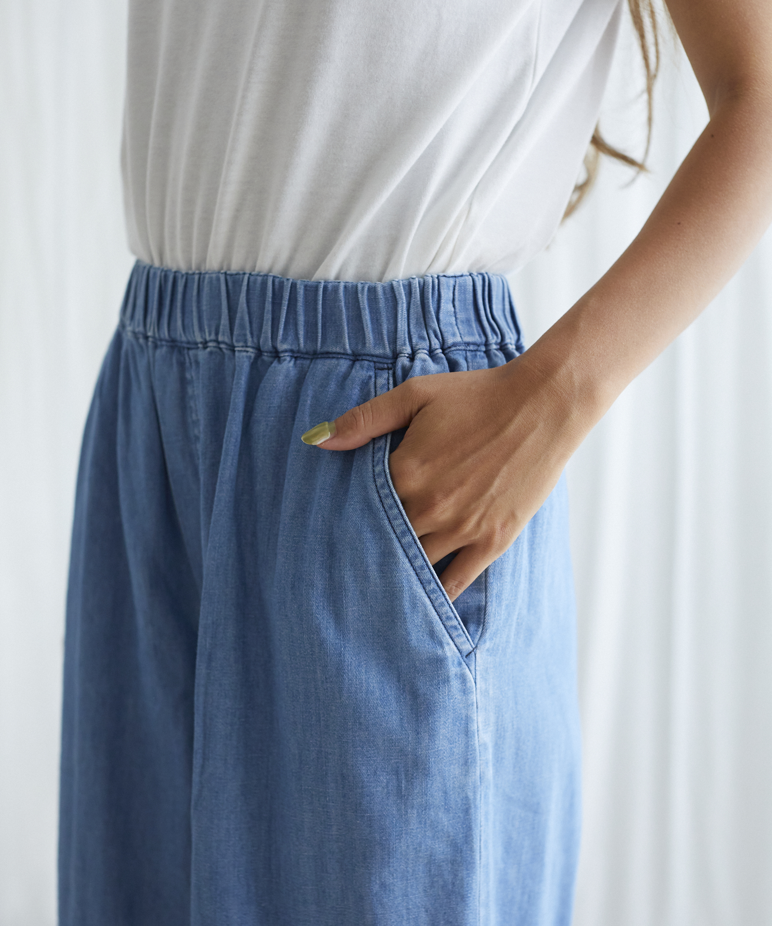 オーガニックコットンの優しいデニムパンツ | 美しく眠る nanadecor